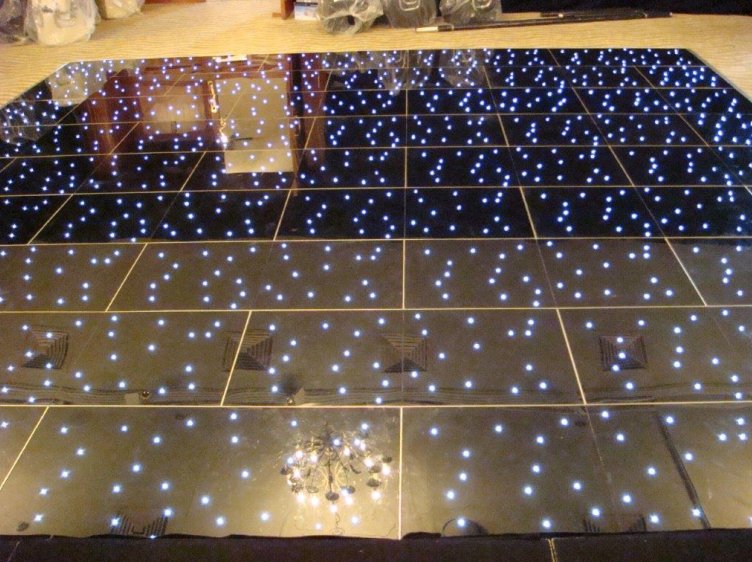 Black LED Dance Floor Hire