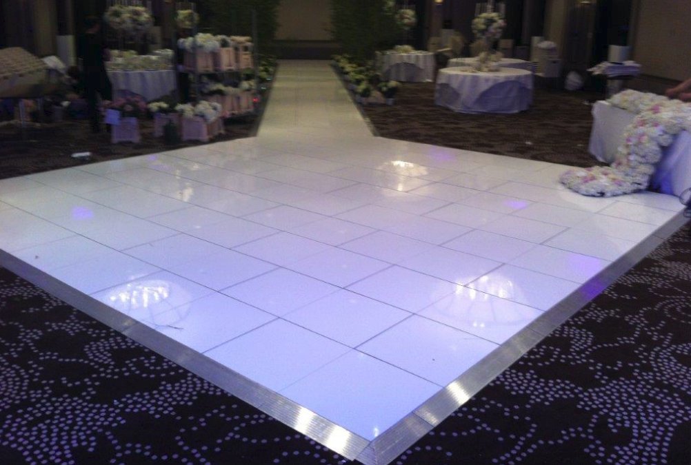 White Dance Floor Hire